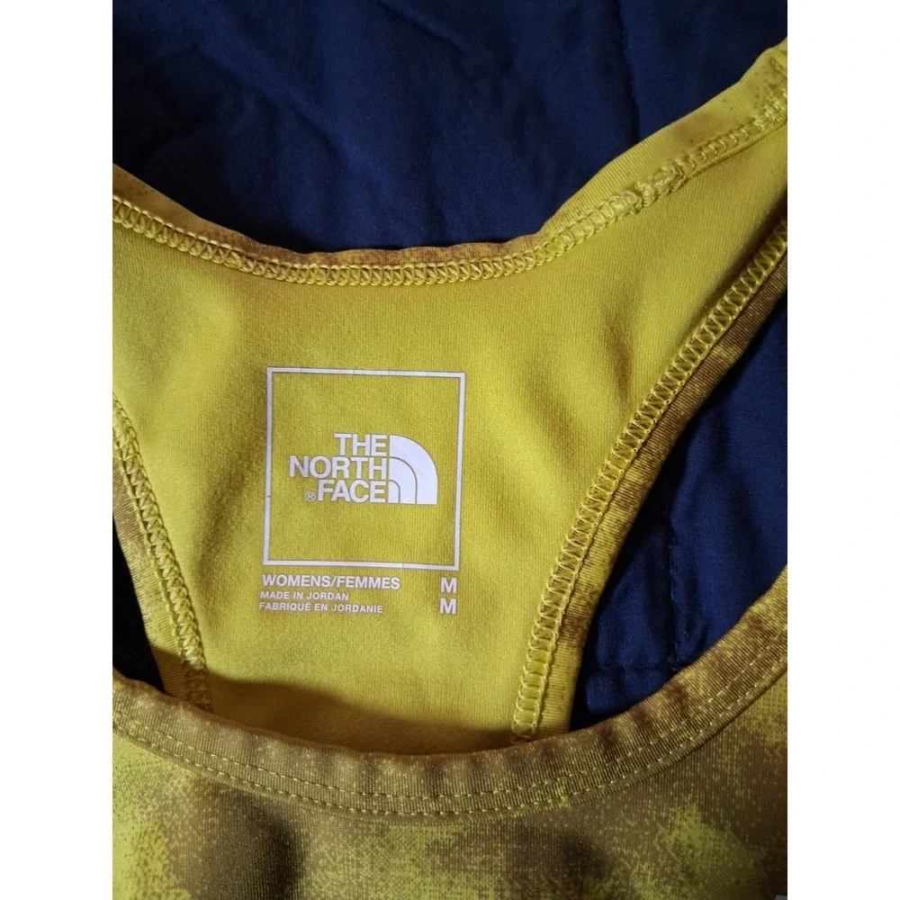 The North Face Sports‎ Bra Women Medium Gold Camo Racerback  Wide Strap
